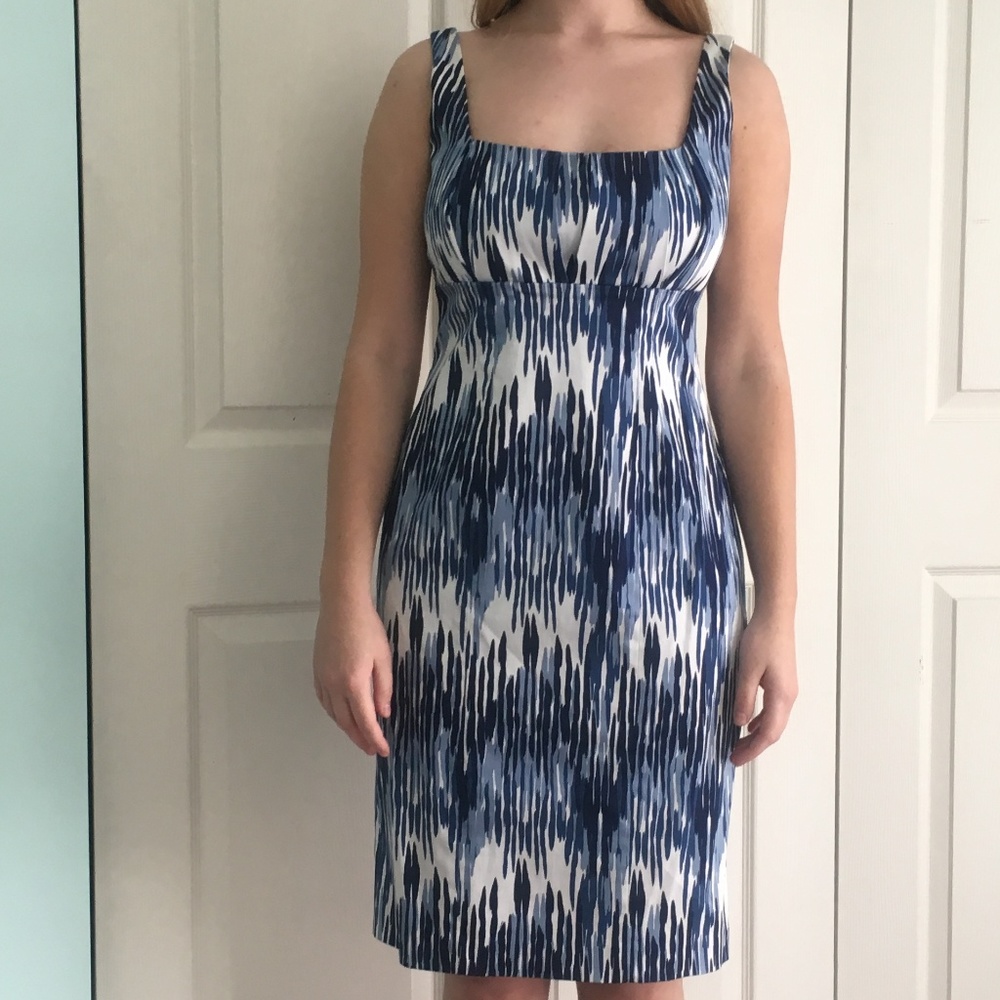 Blue & White Cocktail Dress